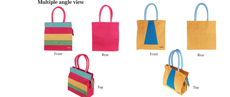 FOONTY Daily Use Tote Bag/Grocery Bag/Gym Bag/Lunch Bag(MultiColor,FAB-33A) - Image 3