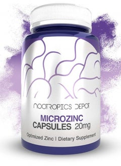 MicroZinc Capsules | 20mg | Optimized Zinc Supplement | 30 Count