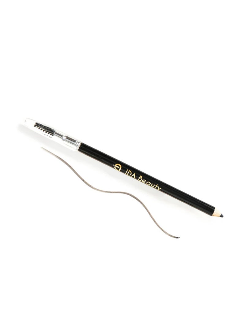IDA Beauty Double-Sided Wooden Eyebrow Pencil | Waterproof, Smudge-Proof, 24-Hour Wear | Vitamin-Enriched, Vegan, Halal, Cruelty-Free  - Image 1