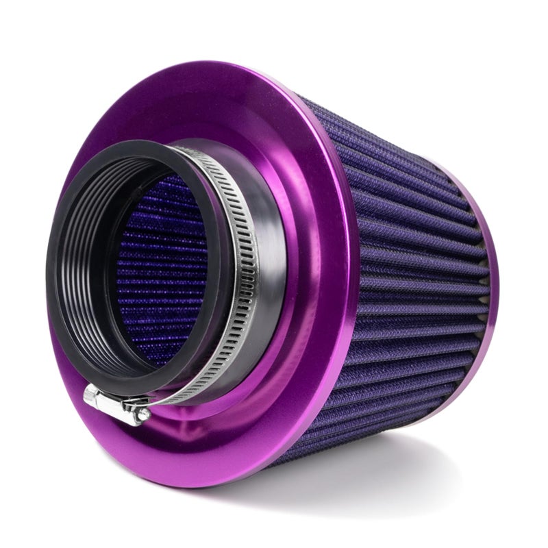 TBYUM Universal Clamp-On Air Intake Filter, High Performance, Washable Filter, Replacement Air Filter, Flange Diameter 2.5inch/64mm (Purple) - Image 3