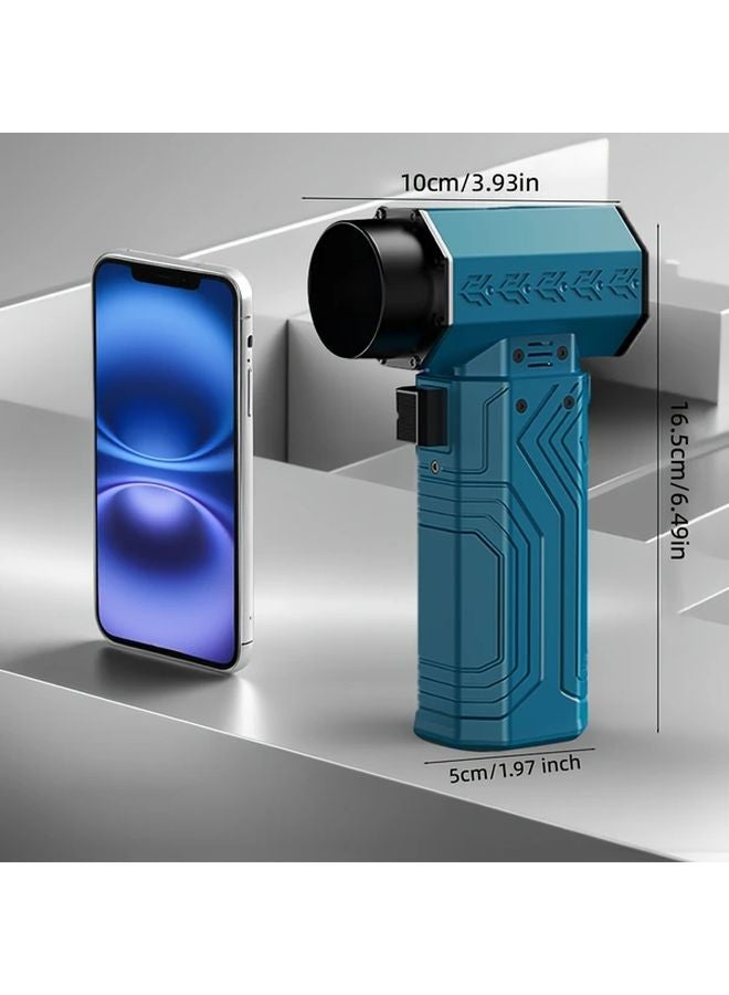 Fourq مروحة توربو محمولة ثقيلة السوداء 90000 دورة في الدقيقة شاحن USB C سريع منظف محمول للسيارة المنزل ورشة العمل إزالة الغبار - Image 4