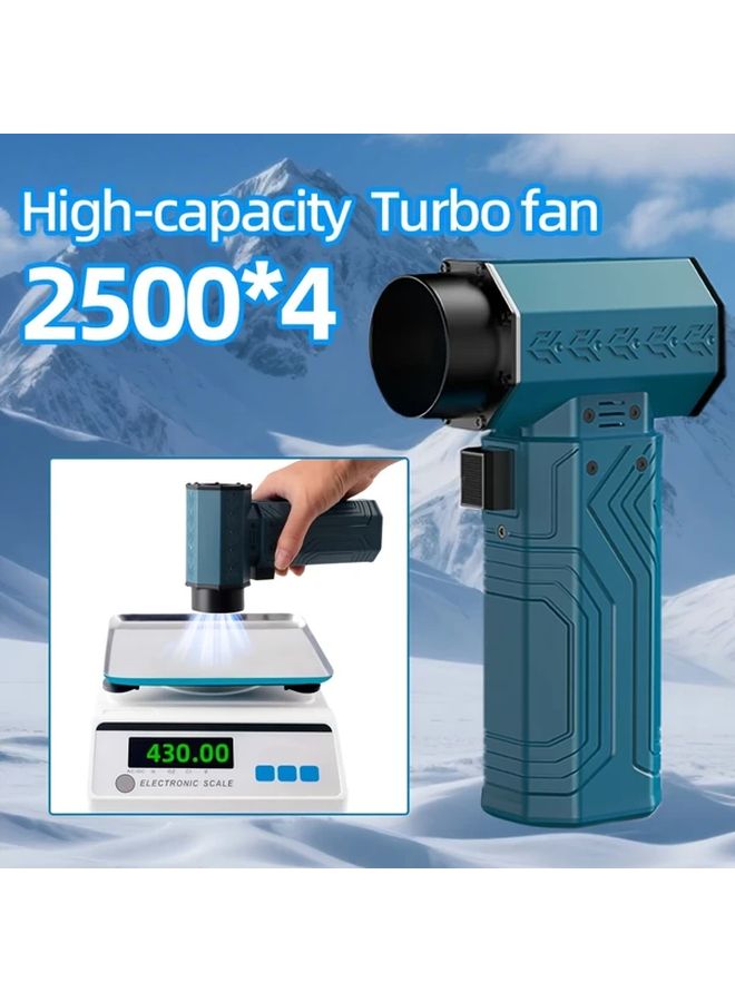 Fourq مروحة توربو محمولة ثقيلة السوداء 90000 دورة في الدقيقة شاحن USB C سريع منظف محمول للسيارة المنزل ورشة العمل إزالة الغبار - Image 5