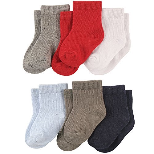 Luvable Friends Unisex Baby Newborn and Baby Socks Set, Boy, 12-24 Months - Image 4