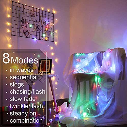 MIRADH 300 LED Fairy Curtain String Lights – USB Powered Remote-Controlled Backdrop, Warm Ambience for Diwali, Navratri, Christmas & New Year Décor(Multicolor) - Image 3