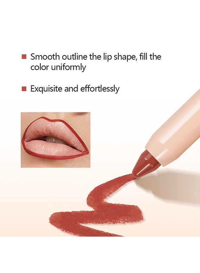 LACHAVA Ultra Matte Lipstick, Waterproof and Long Lasting Lip Liner Lip Makeup Matte Finish Hydrating Lipstick Matte Nude Lipstick Lipliner Lip Crayons Moisture Smooth Matte Lipstick Pencils # 05 - Image 5