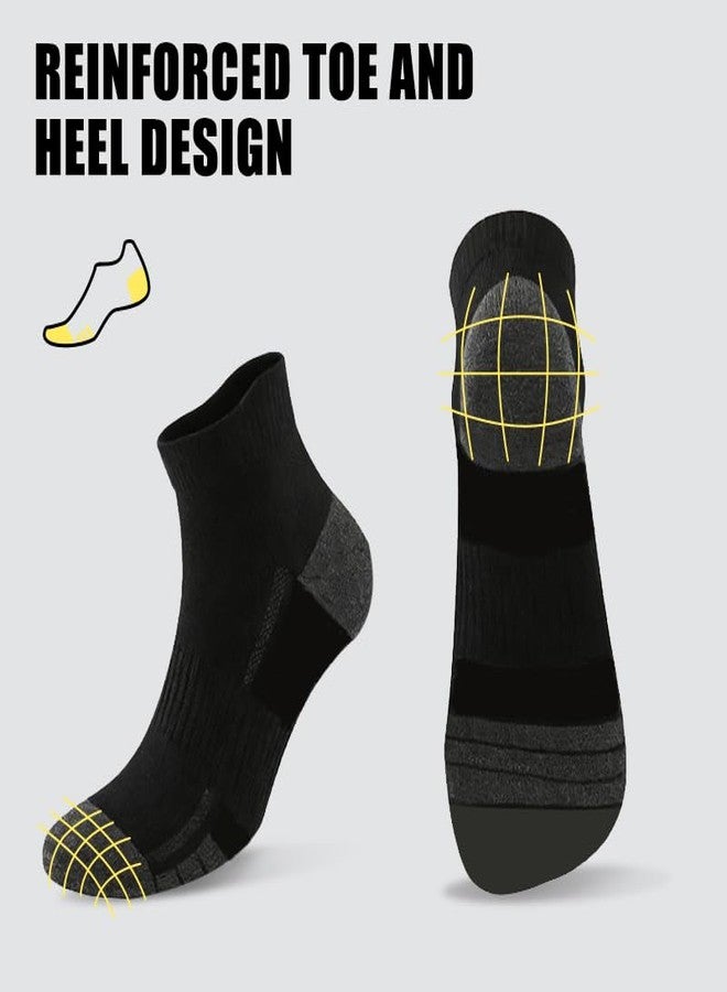 SPLASHGRIP Ankle Socks Mesh Ventilating Athletic Casual Low Cut Breathable Short Socks for Men/Women Daily Wear 9 Pairs Black L/XL - Image 4