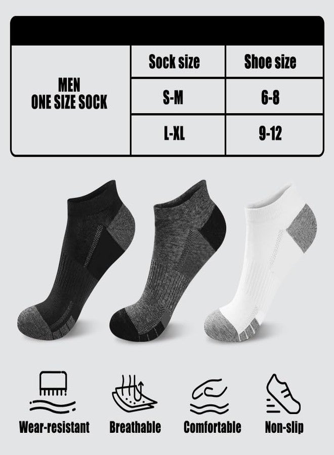 SPLASHGRIP Ankle Socks Mesh Ventilating Athletic Casual Low Cut Breathable Short Socks for Men/Women Daily Wear 9 Pairs Black L/XL - Image 3