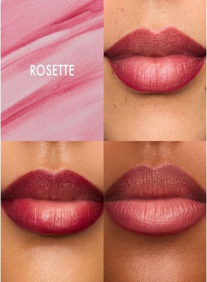 Summer Fridays Flushed Lip Stain 12HR Transfer-Proof Lip Tint – Long-Lasting Hydrating Color Rosette - Image 2