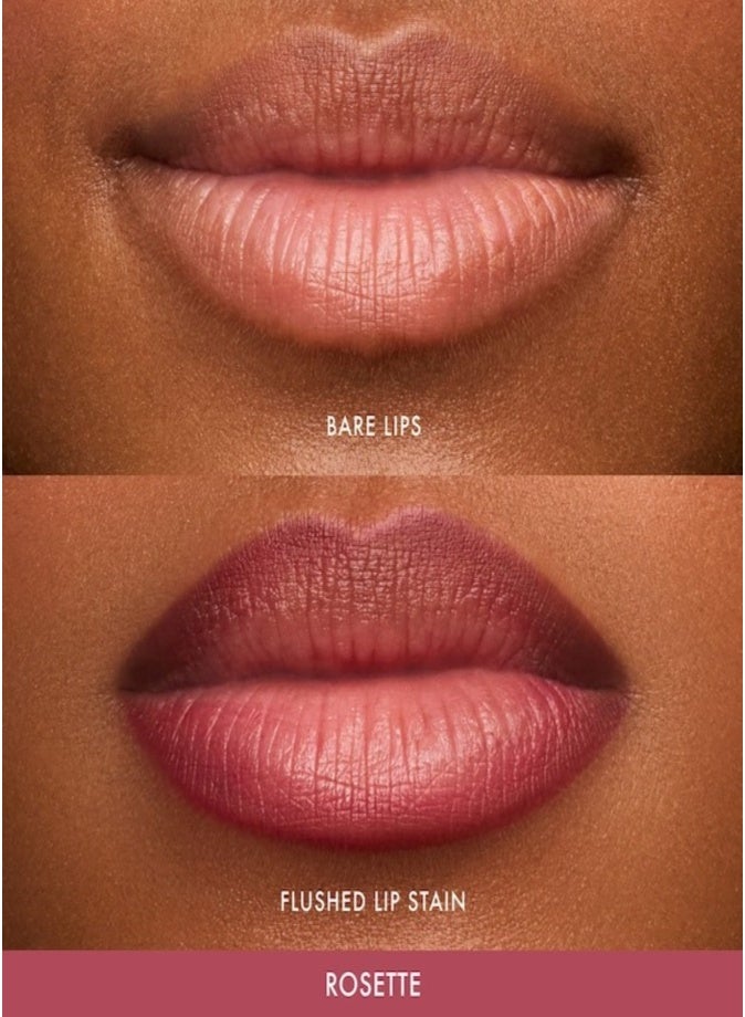 Summer Fridays Flushed Lip Stain 12HR Transfer-Proof Lip Tint – Long-Lasting Hydrating Color Rosette - Image 3