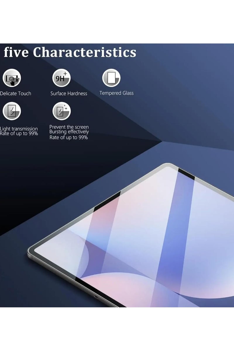 2-pack screen protector compatible with Samsung Galaxy Tab S11 2025 (SM-X730/X736B) 11-inch, 9H hardness, scratch-resistant, tempered glass film, high-definition transparency - Image 4