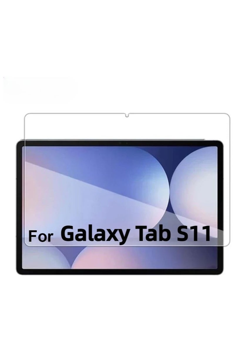 2-pack screen protector compatible with Samsung Galaxy Tab S11 2025 (SM-X730/X736B) 11-inch, 9H hardness, scratch-resistant, tempered glass film, high-definition transparency - Image 1