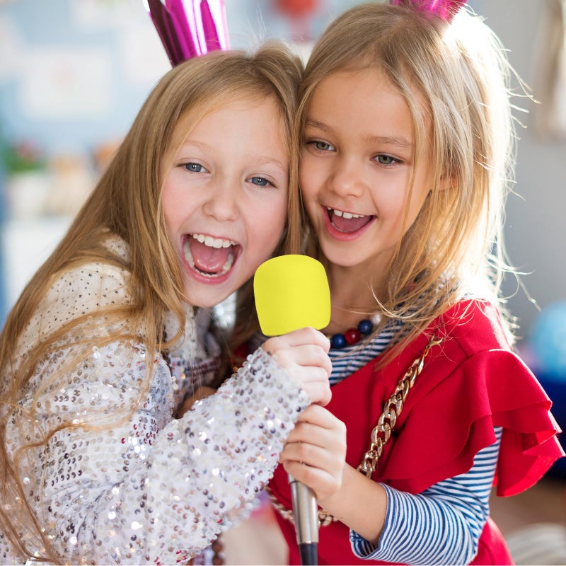 ChromLives Colorful Microphone Cover Microphone Windscreen Foam Cover Top Grade 8 Pack - Image 2