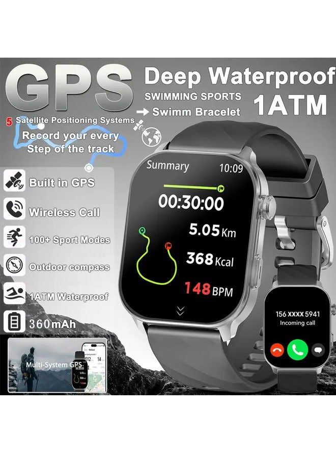 RollsTimi  2025 New Style Sports Bluetooth Smart Watch, Smart Wearable Device, Equipped with 360mAh Large-Capacity Battery, 2.01-Inch HD Full Touch Large Screen, Daily Waterproof, DIY Personalized Watch Face, RT EX300 - Image 1