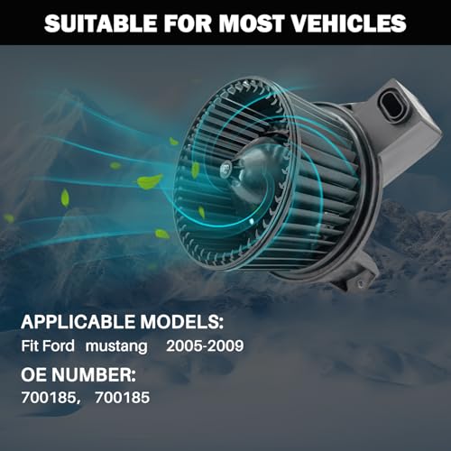 Aspligo 700185 AC Heater Blower Motor Fan Assembly Fit for Ford Mustang 2005-2009 4R3Z19805AA, 4R3Z19834BA, 5R3Z19805A, FO3126128 - Image 5