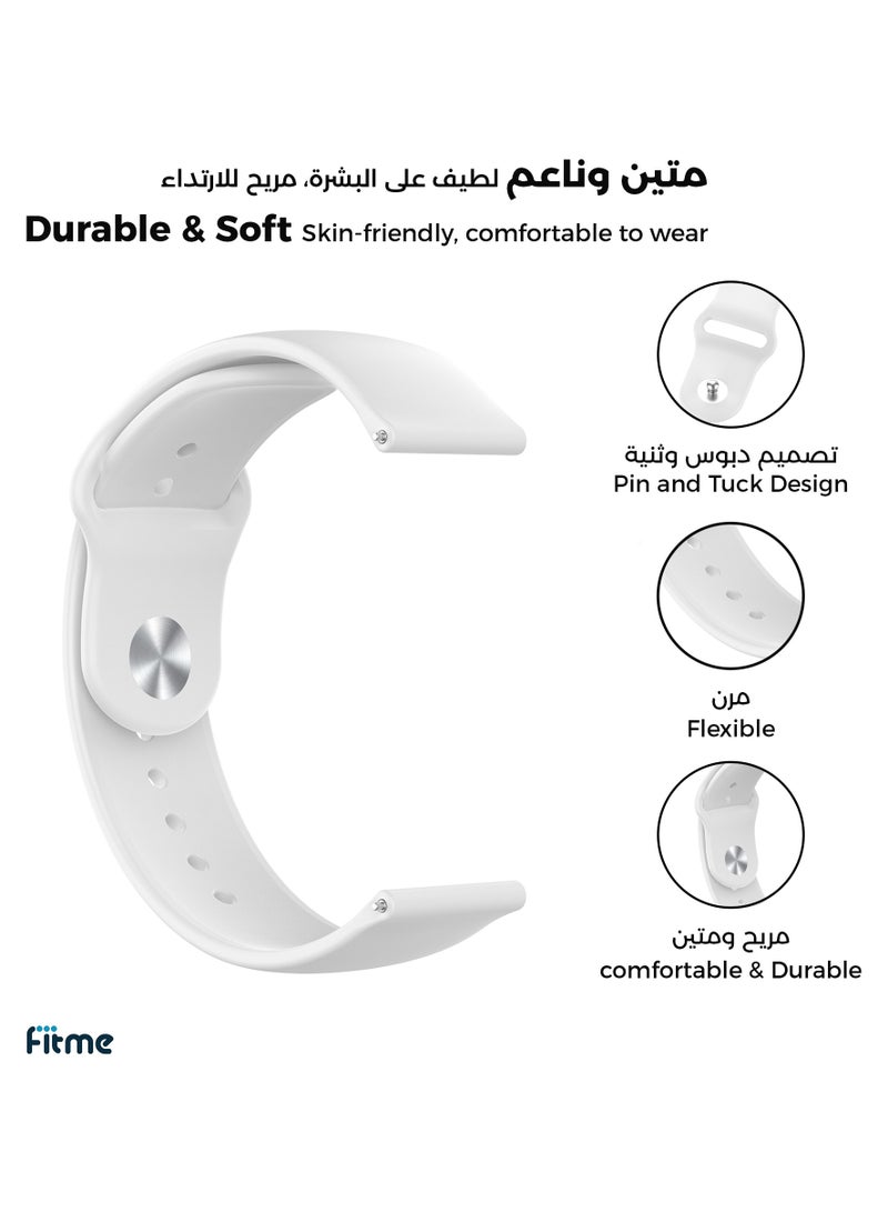 FITME Clip Silicone Band For Huawei Watch GT (46mm) / Watch GT 2e (46mm) / GT 2 / GT 2 Pro / GT 3 / GT 3 Pro (46mm) / GT Runner / GT 4 (46mm) / GT5 (46mm) \ GT5 pro (46mm) - (22 mm) - Image 2