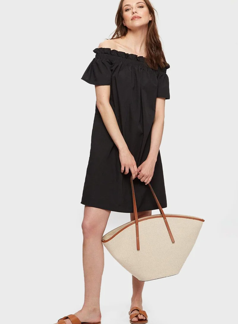 DOROTHY PERKINS Off-Shoulder Black Dress