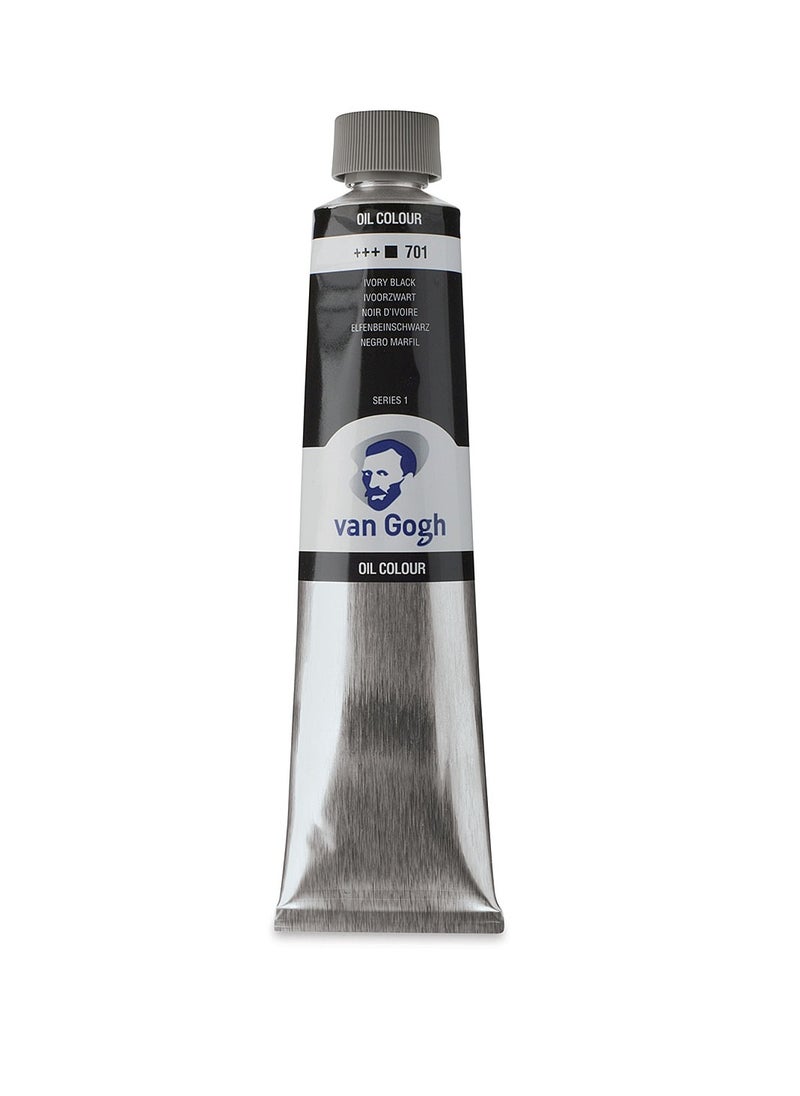 Van Gogh Van Gogh Oil Paint - Ivory Black, 200 ml tube - 701 - No:02087013  - Image 1