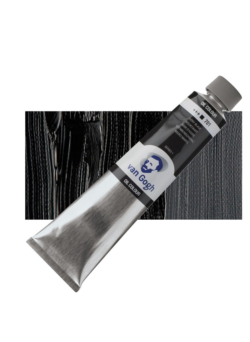 Van Gogh Van Gogh Oil Paint - Ivory Black, 200 ml tube - 701 - No:02087013  - Image 2