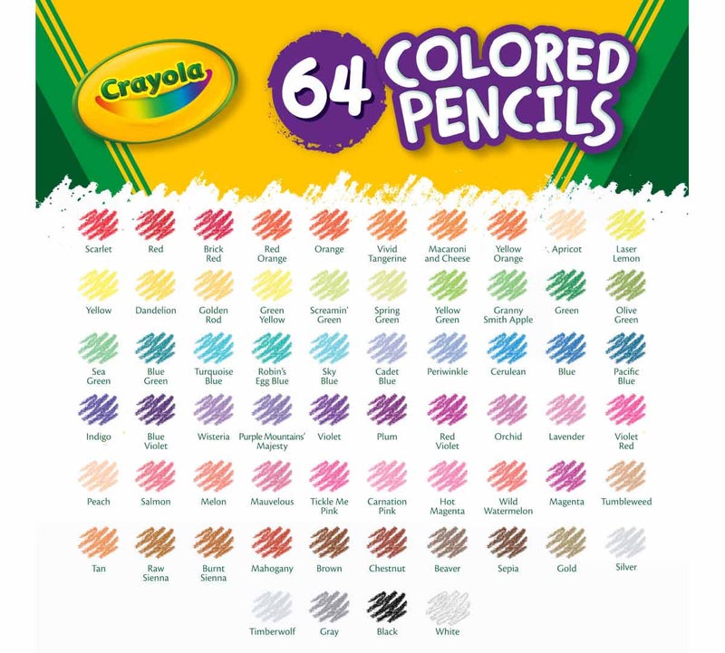 Crayola 64 Short Colored Pencils with Sharpener – Portable Art Set for Kids | Pre-Sharpened, Durable, Non-Toxic Coloring Pencils in Reusable Storage Box - Image 4