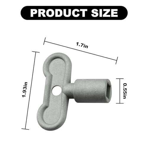 Aulpq 5/16 in Sillcock Key, 80132, Water Key, Water Spigot Key, Water Shut Off Key, Outdoor Faucet Handle,-4 Pcs. - Image 3