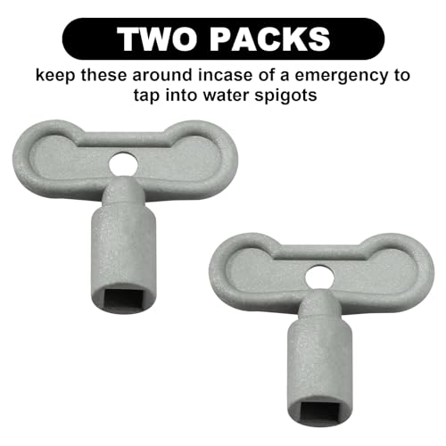 Aulpq 5/16 in Sillcock Key, 80132, Water Key, Water Spigot Key, Water Shut Off Key, Outdoor Faucet Handle,-4 Pcs. - Image 4