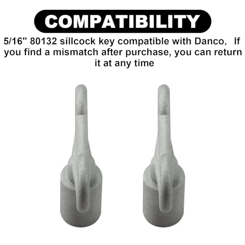 Aulpq 5/16 in Sillcock Key, 80132, Water Key, Water Spigot Key, Water Shut Off Key, Outdoor Faucet Handle,-4 Pcs. - Image 2