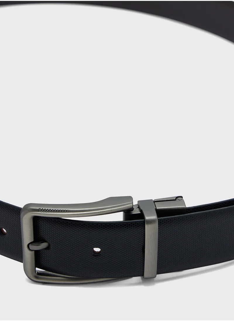 Robert Wood Faux Leather Reversible And Resizable 35Mm Formal Belt