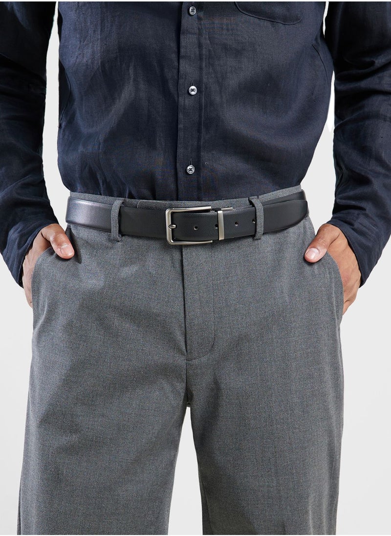 Robert Wood - Faux Leather Reversible And Resizable 35Mm Formal Belt - Image 1