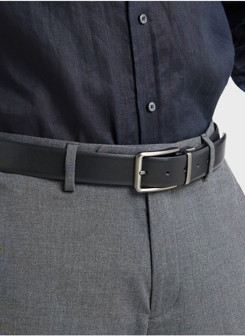 Robert Wood - Faux Leather Reversible And Resizable 35Mm Formal Belt - Image 1