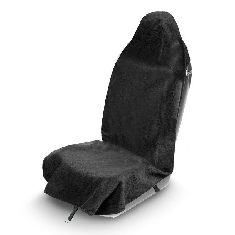 EcoNour Sweat Towel Car Seat Cover with Belt Shoulder Pad  Washable Car Seat Protector from Sweat Food Dirt Gym Swimming Workout  Waterproof Universal Seat Cover for Car Truck Van  SUV