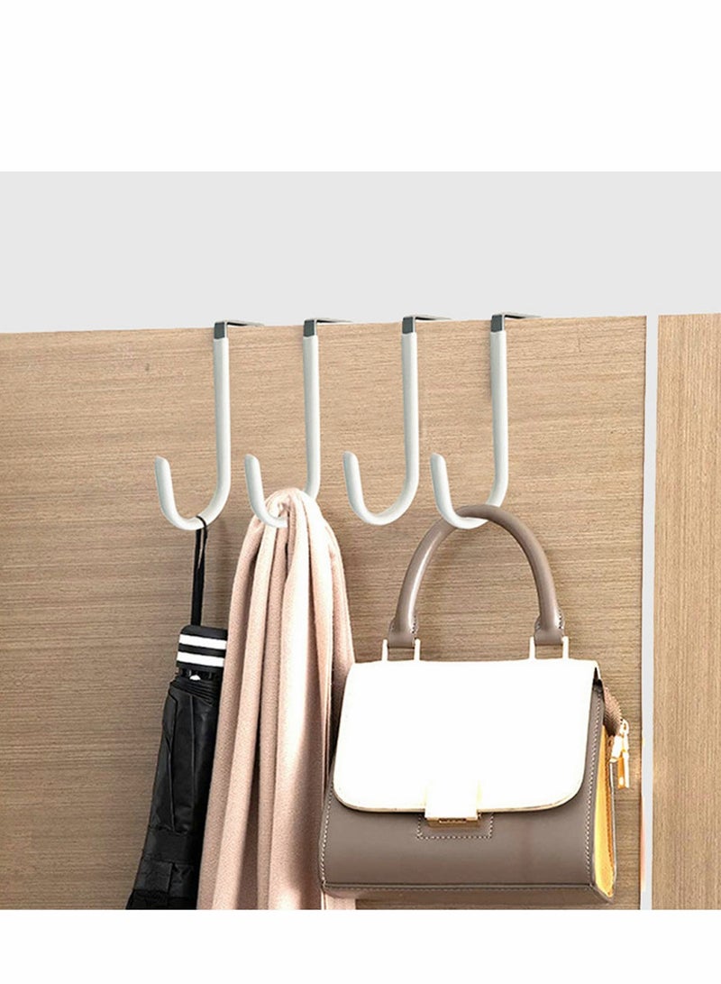 SYOSI Over the Door Hook, 6 Pack Sturdy Metal Hook Fitting Two Sized Doors Hangers and The Hooks for Hanging Clothes Towels Coats More - Image 3