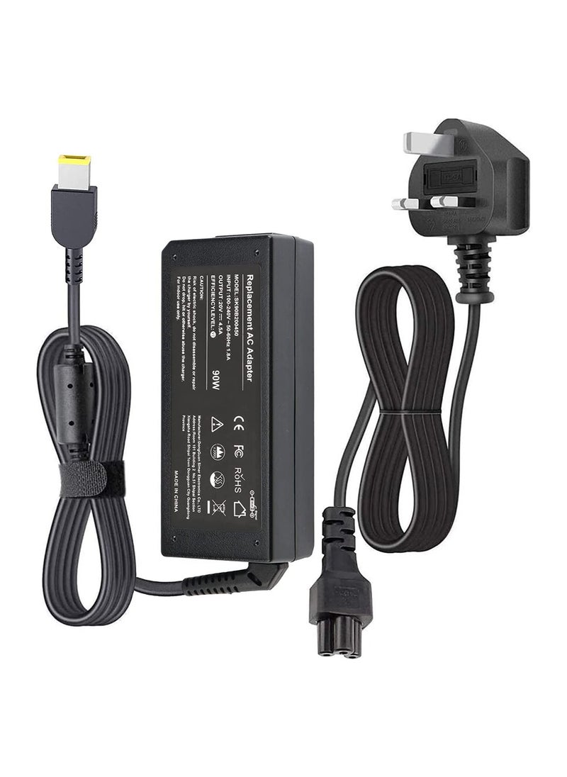 Generic - 90W 20V 4.5A USB AC Adapter Charger For Lenovo Thinkpad T440/T440S/L440 E470 X250 T560 T550 E560 E540/L560/L540/E450 N20P X240 X260, Edge E440/E460 - Image 1