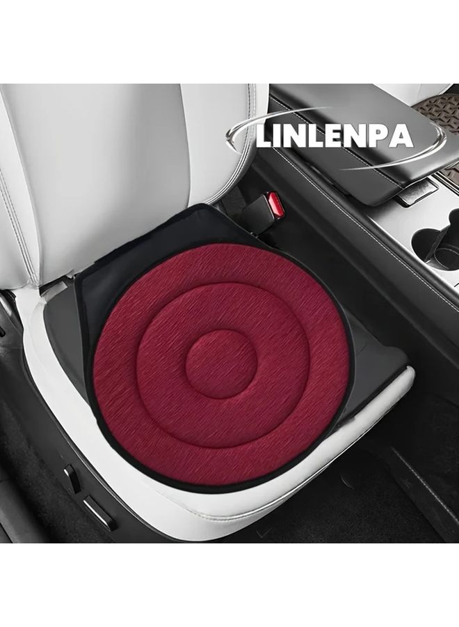 Rotating Car Seat Cushion With Memory Foam 360 Degree Ergonomic Support Gray - Image 1