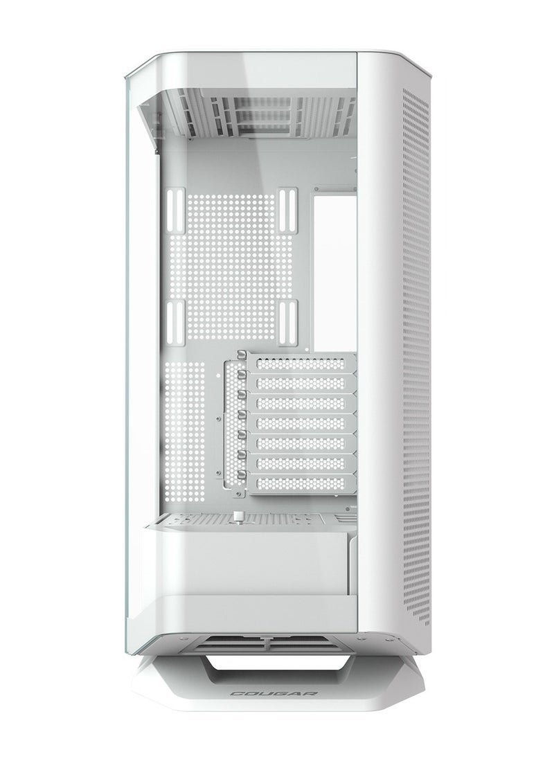 Cougar - FV270 MidTower E-ATX Case, 420mm GPU supported,Build-in ARGB PWM Fans,Breathe Streams,Prism of Light,Filter Guard, Tool-Less Bracket, Center Stage,Cable Management (Non-RGB, White) - Image 1