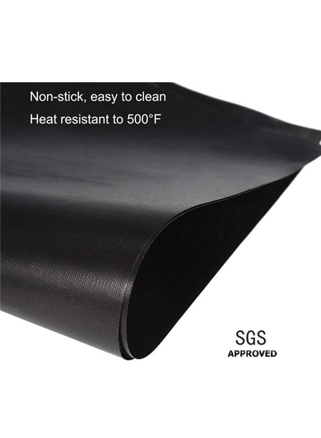 Generic Stove Burner Covers - Gas Stove Protectors Black 0.2mm Double Thickness, Reusable, Non-Stick, Fast Clean Liners for Kitchen/Cooking.Stove top Covers Gas Burners Size 10.6" x 10.6" BPA Free(8 Packs) - Image 4