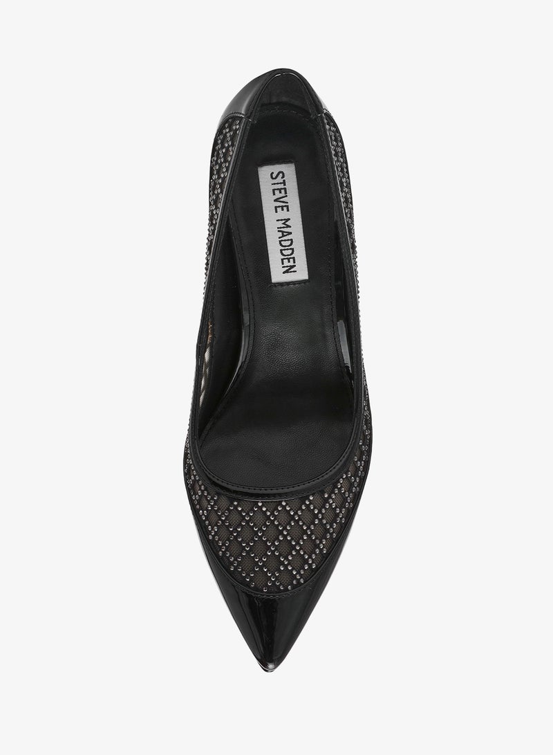 STEVE MADDEN SAXXON Embellished Pointed Toe Pumps - Image 4