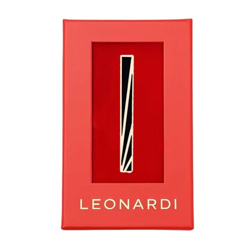 Leonardi Men’s Tie Pin | Colour – Golden & Black | Size - 6 x 0.3 cm | Alloy Steel | Superior finishing | Packaging – Red box | Pack of 1| - Image 4