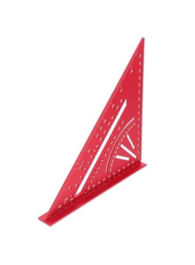 Aluminum Alloy Triangle Ruler 7 Inch 90 Degree Right Angle Tool Metric Scale for Woodworking - Image 1