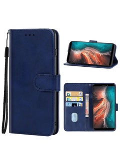 Case Cover Leather Phone Case For Ulefone P6000 Plus Blue