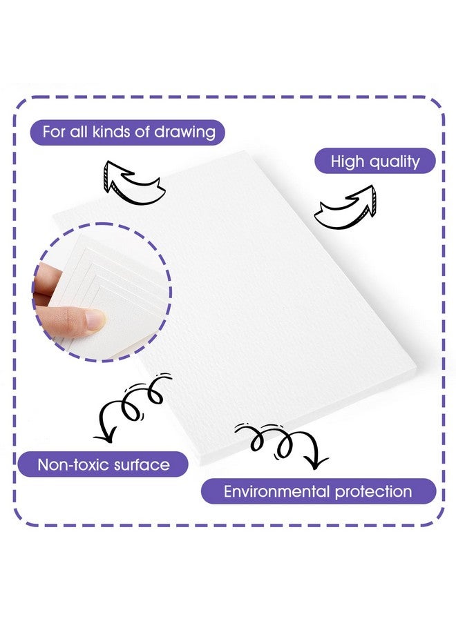 AROIC 50 Sheets Watercolor Paper Bulk, 6 Sizes 9" x 12",8" x 10",8" x 8" etc.(300 GSM), White Water Color Paper for Kids, Adults, Artists, Painting & Craft Paper, Watercolor Paper, Drawing Supplies - Image 4