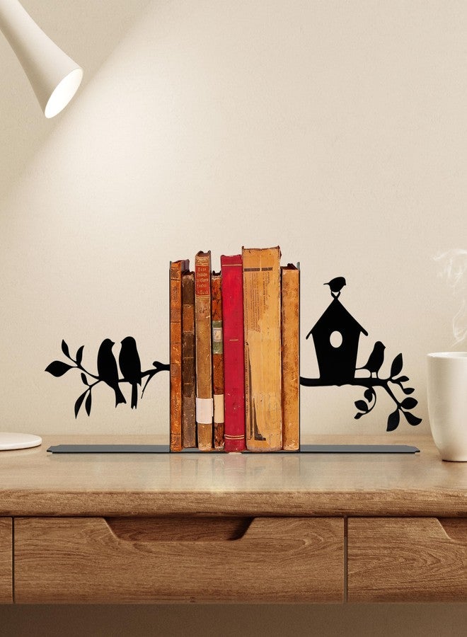 فواصل كتب مزخرفة على شكل طائر واقف على غصن - فواصل كتب معدنية لطيفة للرفوف، فواصل كتب مزخرفة بتصميم متين لتزيين المنزل والمكتب، هدية لمحبي الكتب - Image 3