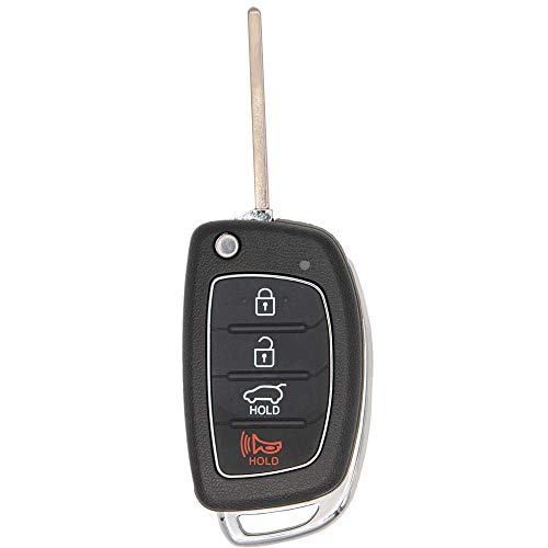 Keyless2Go Replacement for Keyless Entry Remote Head Flip Car Key Fob for Hyundai Santa Fe TQ8-RKE-3F04 95430-4Z100 - Image 1