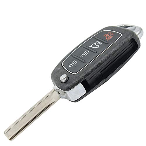 Keyless2Go Replacement for Keyless Entry Remote Head Flip Car Key Fob for Hyundai Santa Fe TQ8-RKE-3F04 95430-4Z100 - Image 3