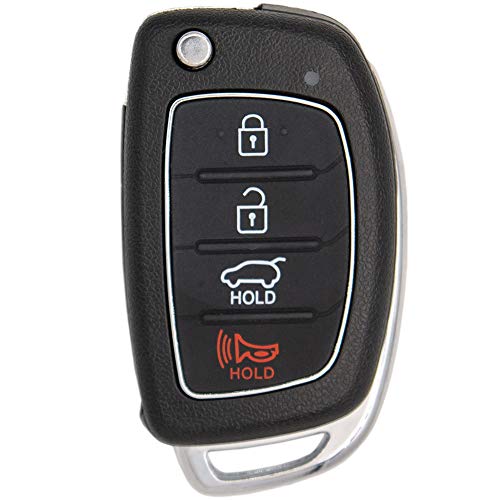 Keyless2Go Replacement for Keyless Entry Remote Head Flip Car Key Fob for Hyundai Santa Fe TQ8-RKE-3F04 95430-4Z100 - Image 2