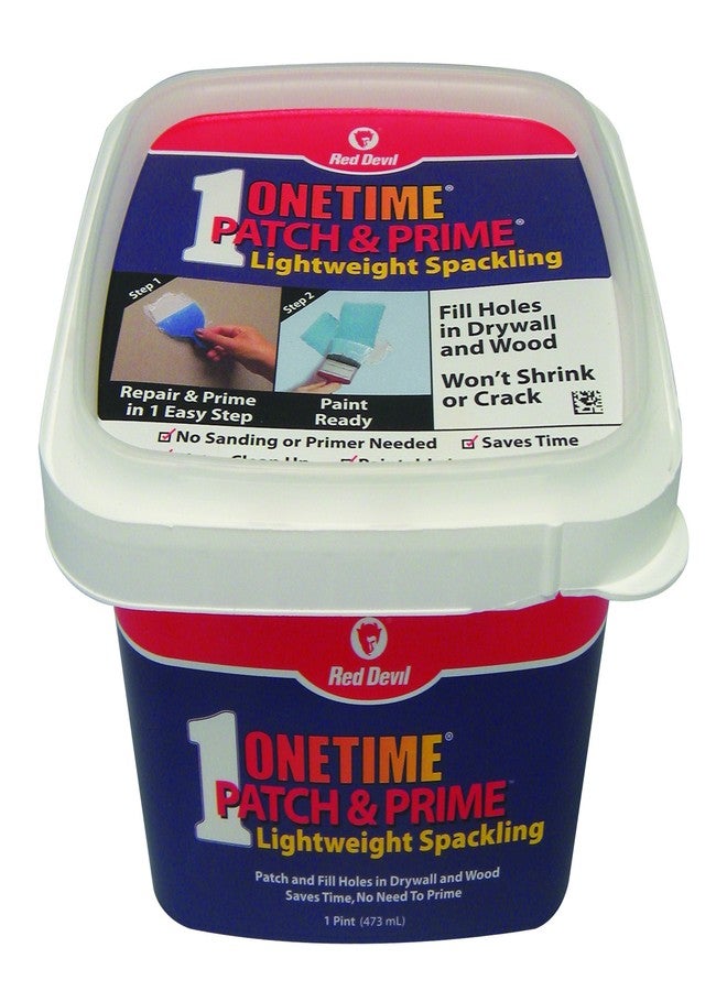 ريد ديفيل ريد ديفل 0540 ONETIME Patch & Prime Lightweight Spackling، 1 باينت، أبيض، عبوة من قطعة واحدة - Image 3