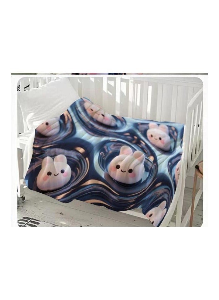 عام بطانية رقيقة من الفانيلا (دافئة ومريحة، ومناسبة للنوم واستخدام الألعاب وإزالة الغبار ومقاومة للرمل) 150 سم * 200 سم - 137 - Image 3