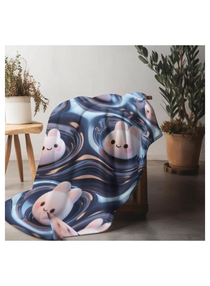 عام بطانية رقيقة من الفانيلا (دافئة ومريحة، ومناسبة للنوم واستخدام الألعاب وإزالة الغبار ومقاومة للرمل) 150 سم * 200 سم - 137 - Image 5