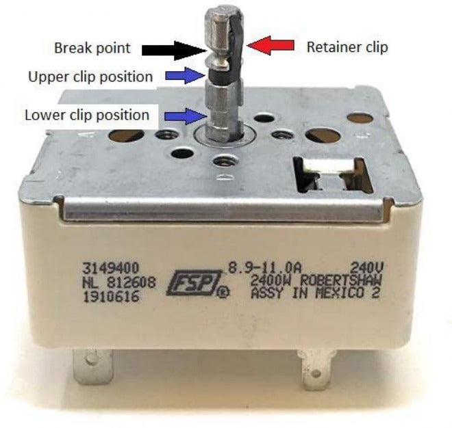 مفتاح الطهي OEM 3149404، 811411 - Image 4