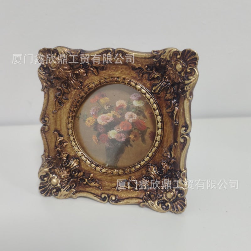 Retro European High-End Popular Po Frame A4 Gold Decoration 6. Multi-Size Pos - Image 1