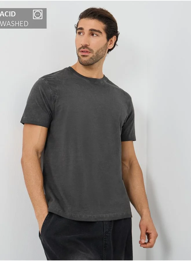 Styli Styli Round Neck Regular Fit T-Shirt